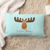 アメリカヘラジカのHead_I愛Moosey ランバークッション (ブランケット)