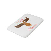 アメリカヘラジカのHead_I愛Moosey_whimsical及びユーモアのある バスマット (アングル)