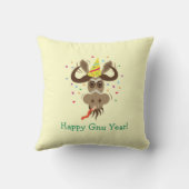 アメリカヘラジカのHead_MerryのキスのMoose_Happyのヌー年! クッション (裏面)
