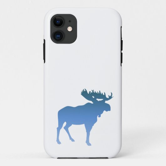 アメリカヘラジカのIphone青いカバー Case-Mate iPhoneケース (裏面)