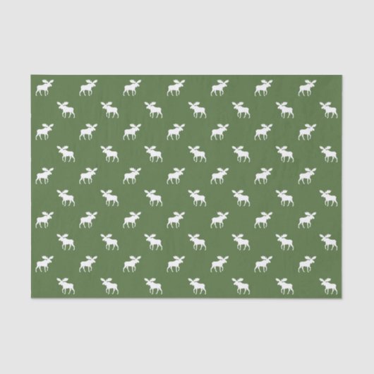 アメリカヘラジカはパターンのシルエットを描きます 薄葉紙 (正面)