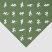 アメリカヘラジカはパターンのシルエットを描きます 薄葉紙 (詳細)