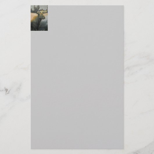 アメリカヘラジカは文房具を覚醒させます 便箋 (正面)