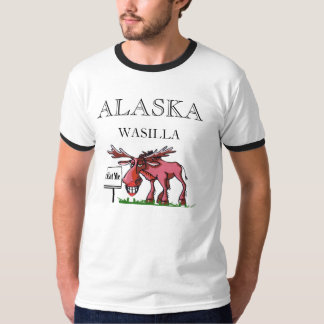 アメリカヘラジカは私をのWASILLAのTシャツ食べます Tシャツ