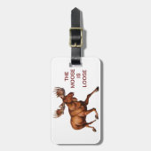 アメリカヘラジカは緩いです ラゲッジタグ (正面縦)