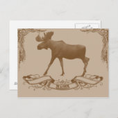 アメリカヘラジカメイン ポストカード (正面/裏面)