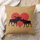 アメリカヘラジカ雄牛および牛 クッション (ブランケット)