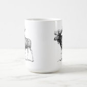 アメリカヘラジカ コーヒーマグカップ (中央)