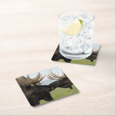 アメリカヘラジカ スクエアペーパーコースター (インサイチュ)