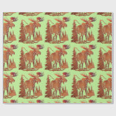 "アメリカヘラジカ" ラッピングペーパー (フラット)