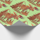 "アメリカヘラジカ" ラッピングペーパー (角)