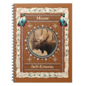 アメリカヘラジカ-自尊心のノート80のページ ノートブック (正面)