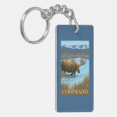 アメリカヘラジカDrinkingColorado キーホルダー (正面左)