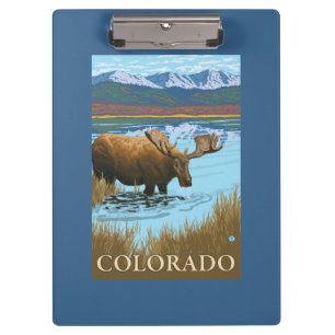 アメリカヘラジカDrinkingColorado クリップボード