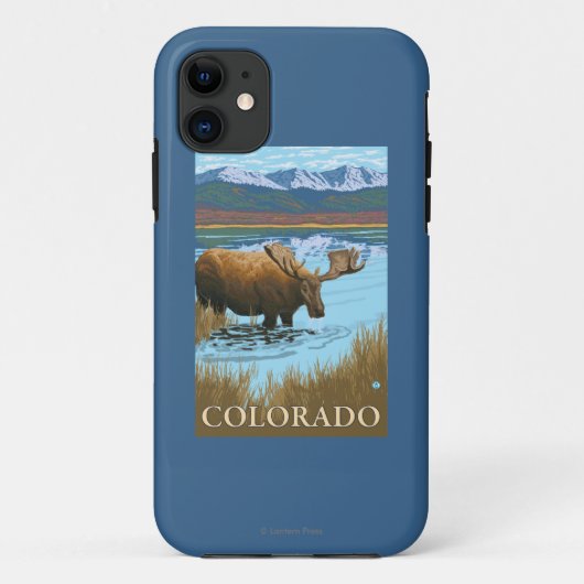 アメリカヘラジカDrinkingColorado Case-Mate iPhoneケース (裏面)