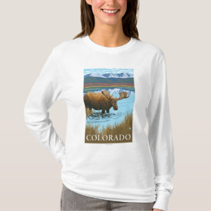 アメリカヘラジカDrinkingColorado Tシャツ