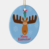 アメリカヘラジカHead_Mooseltoe_Merry Kissmoose! セラミックオーナメント (右)