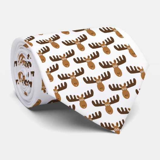 アメリカヘラジカHead_Tie ネクタイ (ロール)