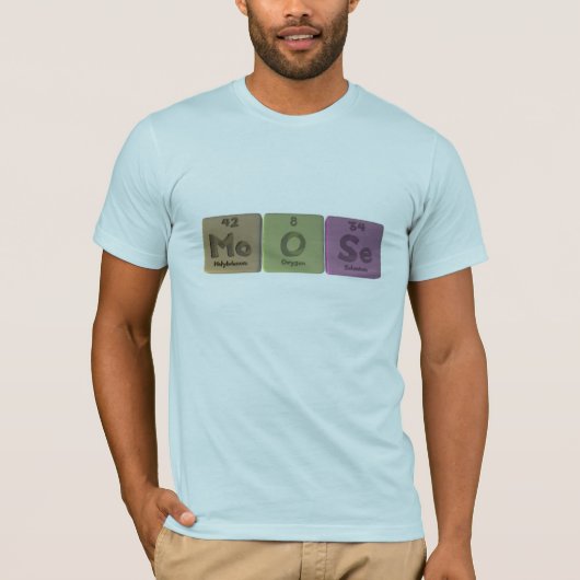 アメリカヘラジカMo O Seモリブデン酸素Selenium.png Tシャツ (正面)