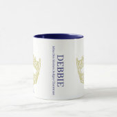 アメリカページャントクラウンパーソナライズされたネームMug マグカップ (中央)