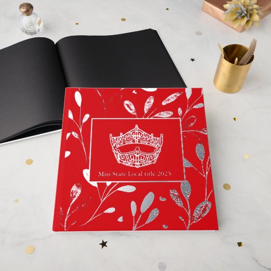 アメリカページンクラウンフォイルリーフスクラップブック ゲストブック (正面見開き)