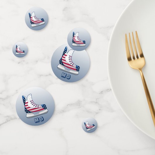 アメリカホッケー スケート モノグラム コンフェッティ (グループ)