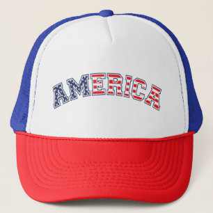 アメリカホワイトレッドブルー キャップ