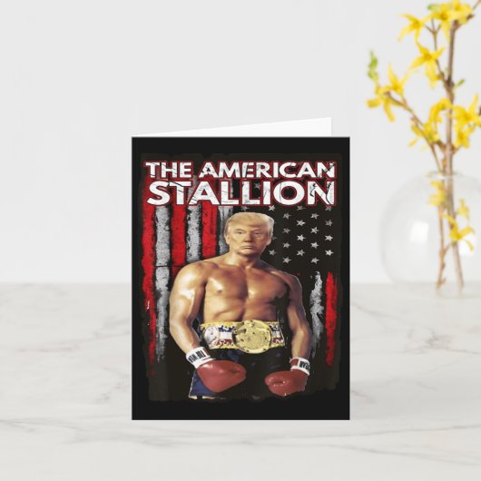 アメリカボクサートランプミームトランプ2024 , カード (黄色い花)