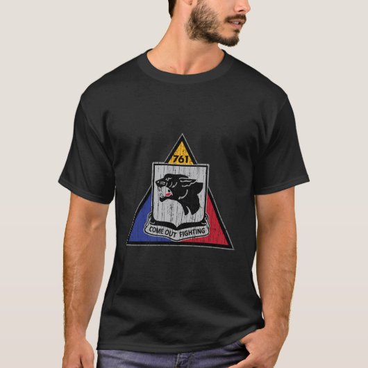 アメリカマローダー761St Wwii戦車大隊 Tシャツ (正面)