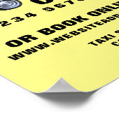 アメリカマンガスタイルイエロータク広告シー ポスター (角)