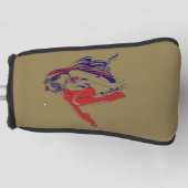 アメリカマンガ猫少女かわいいアニメ ゴルフヘッドカバー (正面)