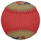 アメリカマンガ猫少女かわいいアニメ ソフトボール (裏面)