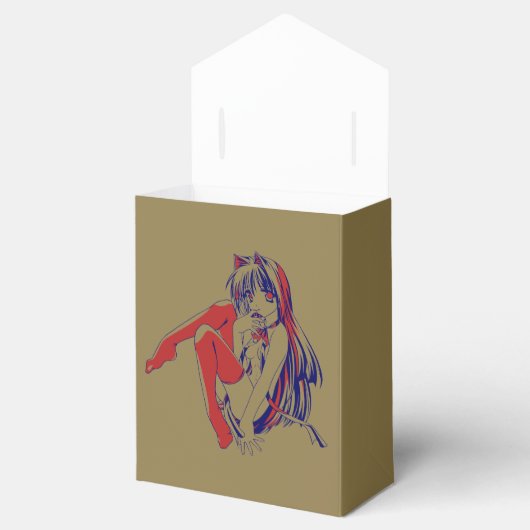 アメリカマンガ猫少女かわいいアニメ フェイバーボックス (オープン)