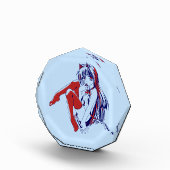 アメリカマンガ猫少女かわいいアニメ フォトブロック (右)