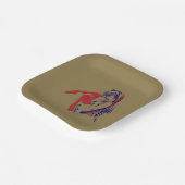 アメリカマンガ猫少女かわいいアニメ ペーパープレート (傾斜あり)