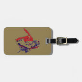 アメリカマンガ猫少女かわいいアニメ ラゲッジタグ (正面横)