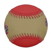 アメリカマンガ猫少女かわいいアニメ 野球ボール (正面)