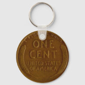 アメリカムギのペニーキーチェーン キーホルダー (正面)