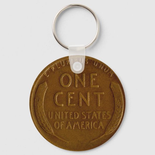 アメリカムギのペニーキーチェーン キーホルダー (正面)