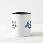 アメリカムシクイの首の認識度のリボン マグカップ (中央)