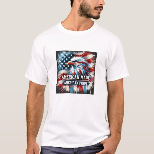 アメリカメイドのアメリカプライドTシャツ Tシャツ (正面)