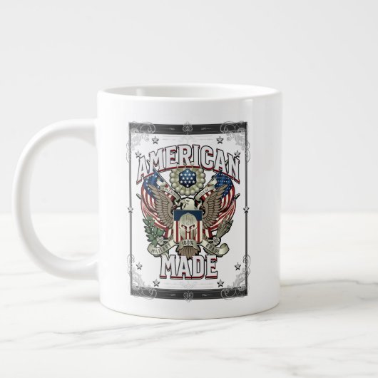 アメリカメイド軍隊グレード15oz ジャンボコーヒーマグカップ (左)