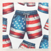 アメリカメイド ガラスコースター (正面)