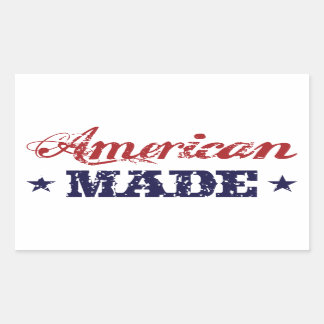 アメリカメイド – 愛国的なシール 長方形シール
