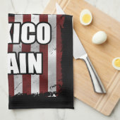 アメリカメキシコを再びシャツにする |トランプおもしろいギフト キッチンタオル (四つ折り)