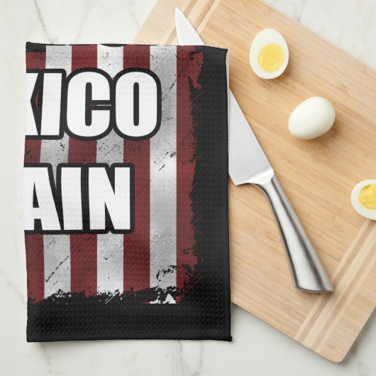 アメリカメキシコを再びシャツにする |トランプおもしろいギフト キッチンタオル (四つ折り)