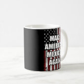 アメリカメキシコを再びシャツにする |トランプおもしろいギフト コーヒーマグカップ (正面右)