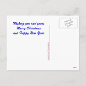 アメリカメリーのクリスマス愛国的な木のはがき シーズンポストカード (裏面)