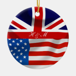 アメリカモダンのイギリス国旗 セラミックオーナメント