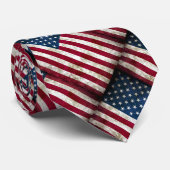アメリカモダン国旗のサテン・フグランジラード ネクタイ (ロール)